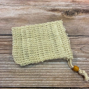 SOAP SAVER Pouch | Sisal Soap Bag | Soap Sack | Soap Saver Bag | Exfoliating Soap Pouch | Soap Holder | Eco friendly | Zero Waste