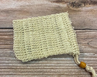 SOAP SAVER Pouch | Sisal Soap Bag | Soap Sack | Soap Saver Bag | Exfoliating Soap Pouch | Soap Holder | Eco friendly | Zero Waste