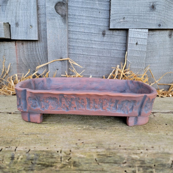 Unglazed Rectangle Bonsai Pot Etsy