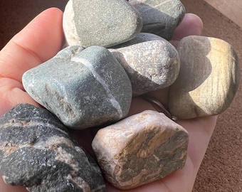 7 Handpicked Irish Wishing Stones – Natural Lucky Pebbles from the Shores of Ireland