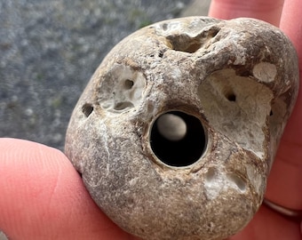 Irish Hag Stone: Natural Wishing & Protection Stone