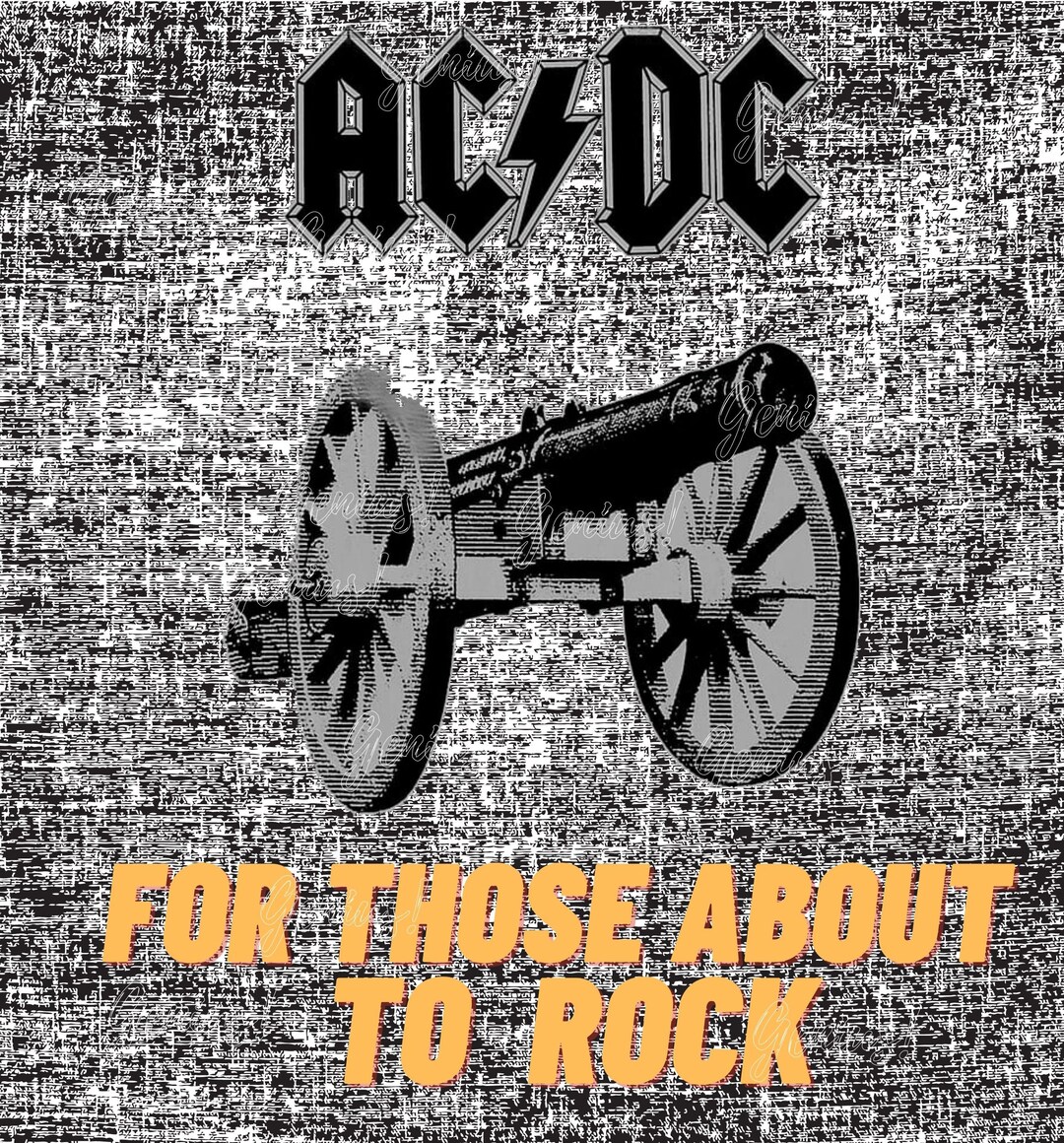 AC DC Png-digital Download-the Cannon Blast-acdc Shirt-hard - Etsy