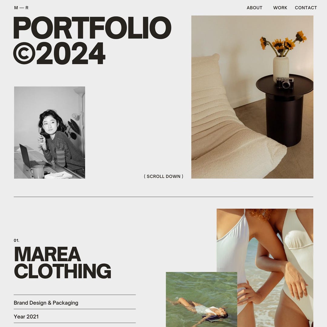 Designer Portfolio Website Canva Template, Creative Resume - Etsy UK