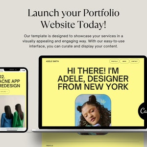 Y2K Canva Website Template, Gen-Z Designer Portfolio (Digital Download) image 9