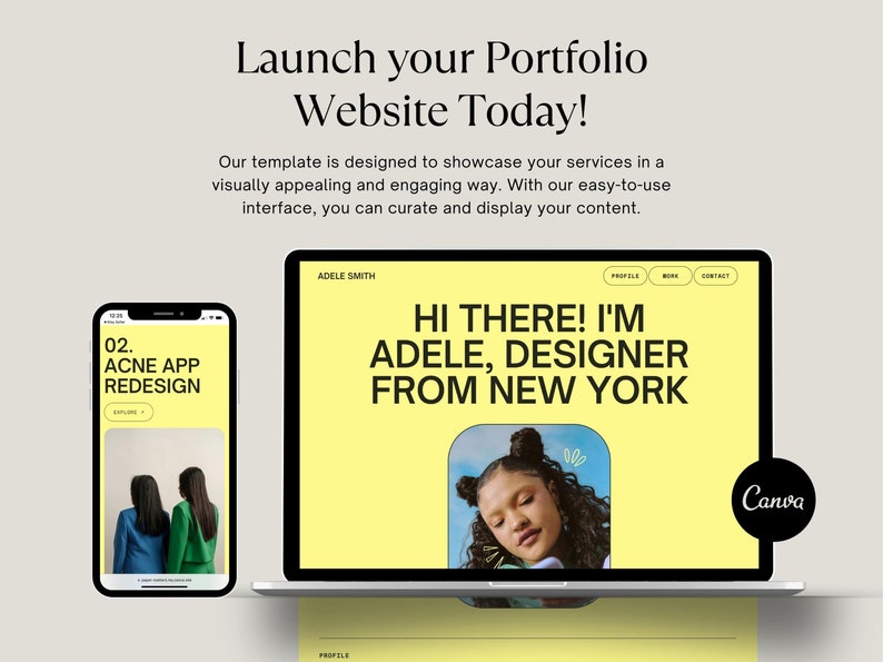 Y2K Canva Website Template, Gen-Z Designer Portfolio (Digital Download) image 9