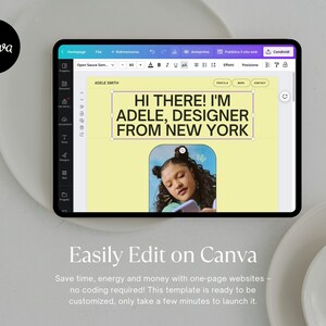 Y2K Canva Website Template, Gen-Z Designer Portfolio (Digital Download) image 8