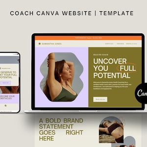 Canva Website Template for Coaches: DIY Landing Page
