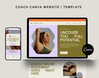 Canva Website Template for Coaches: DIY Landing Page