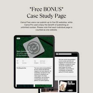 May include: A screenshot of a website design case study for a cocktail bar. The website is designed in a minimalist style with a green background and black text. The text on the website reads "Open Cocktail Bar", "An online experience for the bespoke bar", "The Bespoke Bar", and "The new soluta necessitatibus et error omnis sed nihil and magnam rem esse laborum. Ut voluptates corrupti est come obcaecati voluptatum aut natus eaque vel soluta voluptatibus. Aut architecto consequatur est aperiam galisum 33 facilis sapiente."