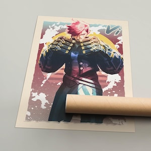 Arcane Vi ポスター、Vi Arcane プリント、Vi LoL、Netflix 映画ポスター、League of Legends アート、ゲーム用ウォールアート、ゲームルーム装飾、ゲーマー向けギフト