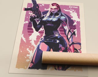 Reyna Valorant Art Print: Enhanced Matte Fine Art Paper Poster