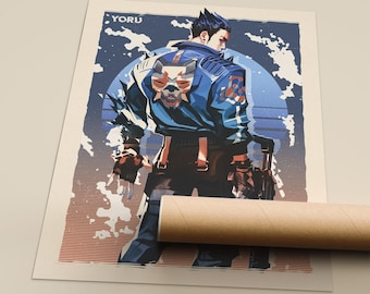 Yoru Valorant Art Print: Enhanced Matte Fine Art Paper Poster