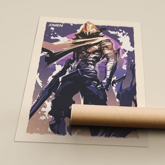 Valorant Omen Art Print: Enhanced Matte Fine Art Paper Poster