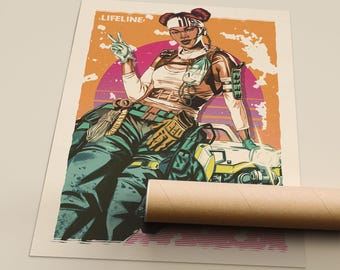 Apex Legends Lifeline Poster: Enhanced Matte Fine Art Paper Print