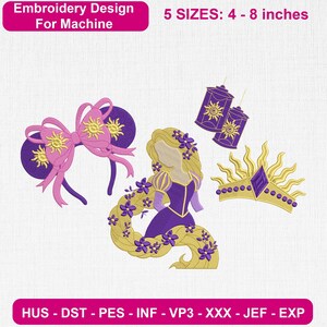 Ver diseño de bordado Light Tangled, patrón moderno para máquina de coser (descarga digital)