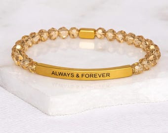 Always & Forever - Silver Champagne Crystal