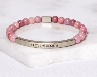 I Love You Mom - Pink Quartz