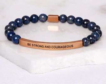 Be Strong And Courageous - Blue Lapis