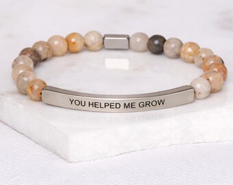 You Helped Me Grow - Bamboo Agate