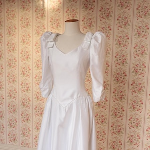 90s shantung dress with bow epaulettes