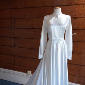 Vintage silk satin gown