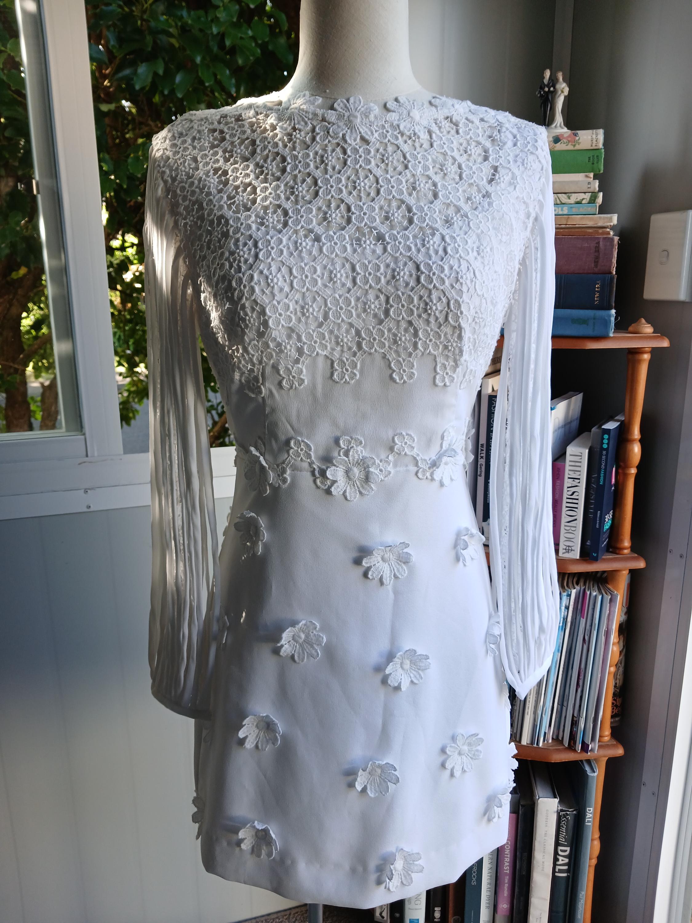 80s wedding dress short Vintage 80s Short Wedding Dress