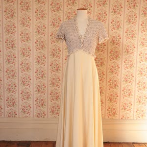 Victoria Royal Ltd beaded lace gown