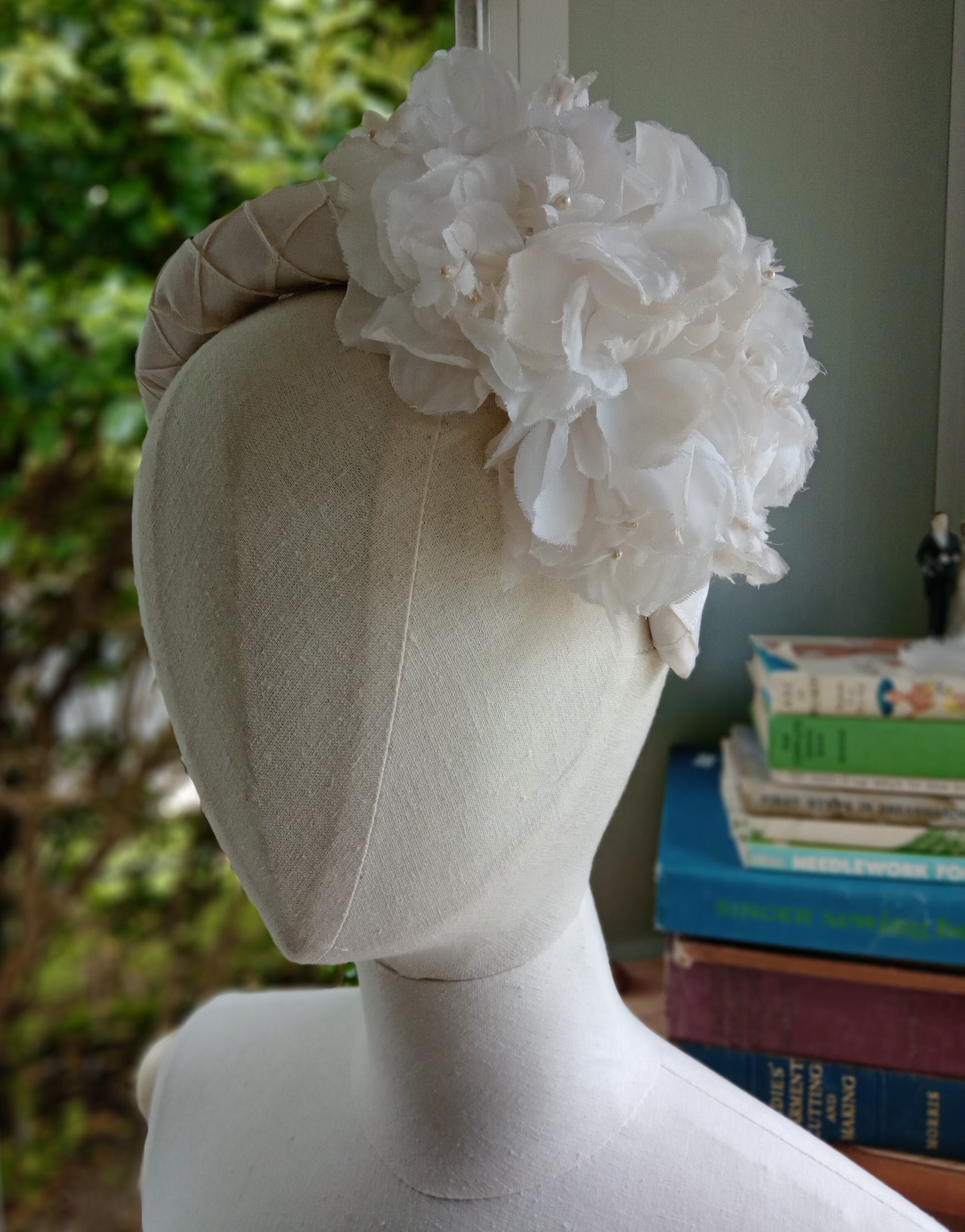 Recycled Silk Headband With Vintage Corsage - Etsy