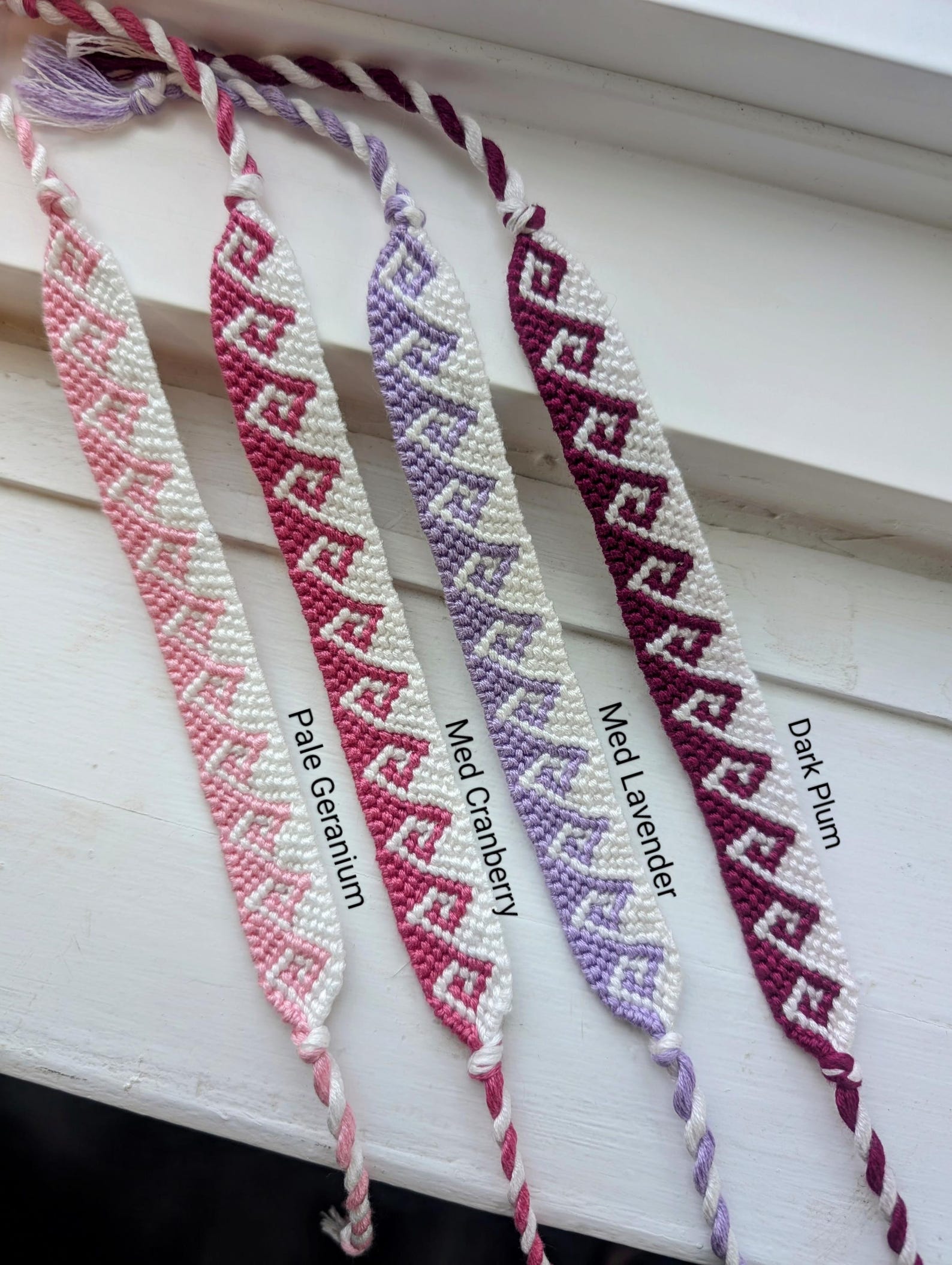 Greek Wave Friendship Bracelet, DMC Embroidery Floss, Hand-knotted ...