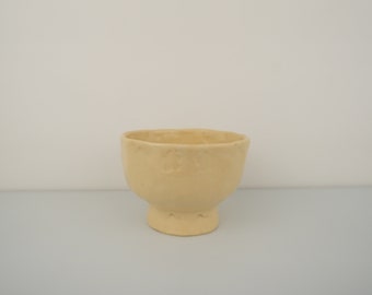 Yellow Ceramic Cup, Baby Chalice