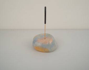 Ceramic Rock Incense Holder