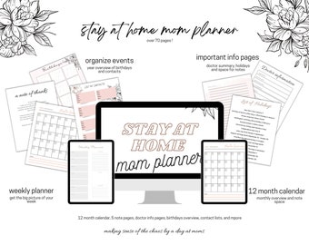 stay at home mom planner organizing planner for moms mom planner