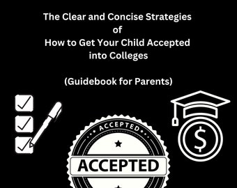 College Acceptance Guidebook for Parents (Digital Download)