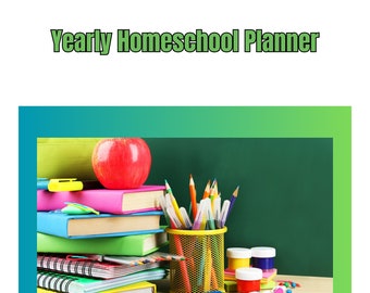 Yearly Homeschool Planner for August-June