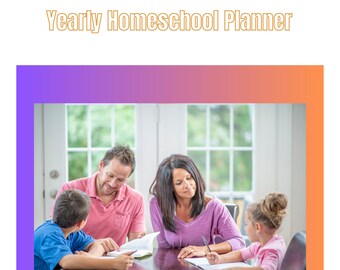 Yearly Homeschool Planner for August-June