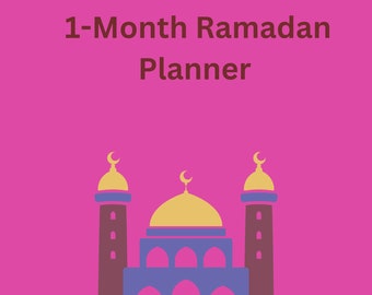 1-Month Ramadan Islamic Planner (Pink)