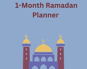 1-Month Ramadan Planner (Blue)
