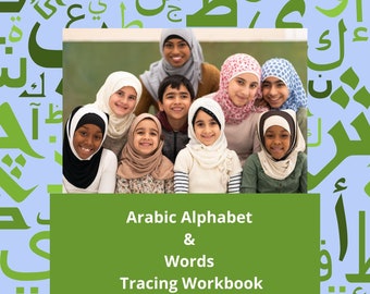 Muslim Class 1 Arabic Alphabet & Words Tracing Workbook