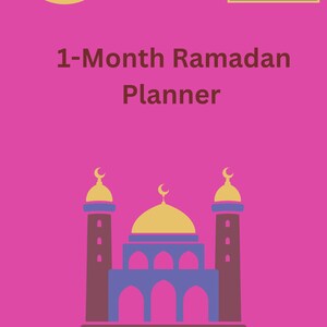 1-Month Ramadan Islamic Planner (Pink)