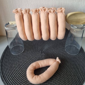 Shop accessories, play food, toy food, meat sausage ring