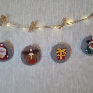 Dekoration, Weihnachten, Geschenkanhänger, Weihnachtsbaum Anhänger, Weihnachtsschmuck, 4st.