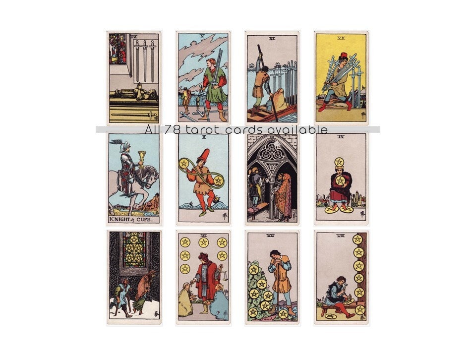 Hitburu Tarot Karten Set,36 Stück Herbst-Glück-Tarotkarten