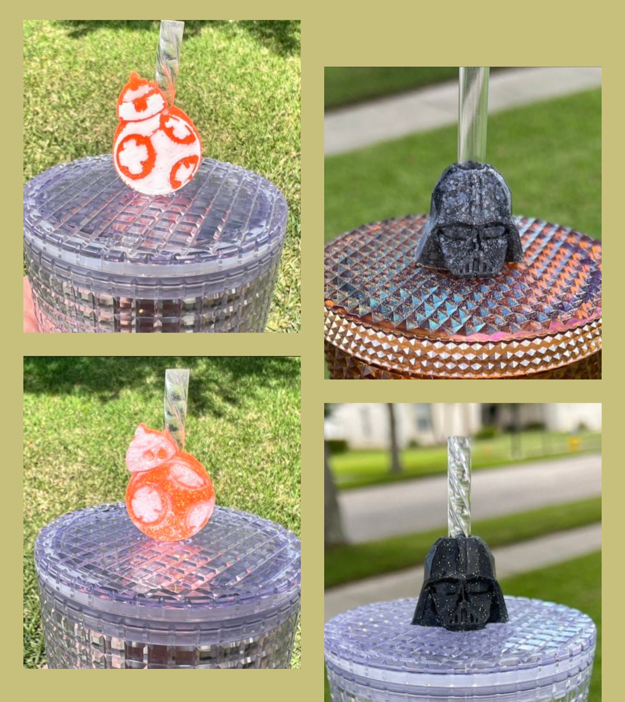 Character Silicone Straw Toppers star Wars 