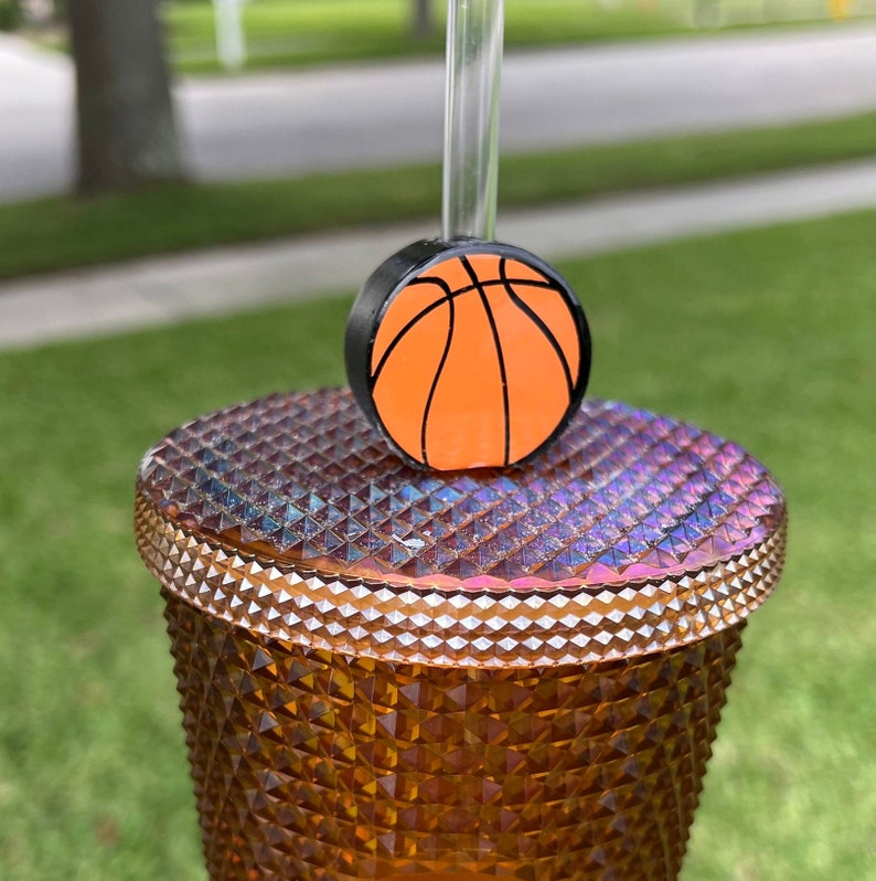 Straw Topper Sports Straw Topper Tumbler Accessory Etsy