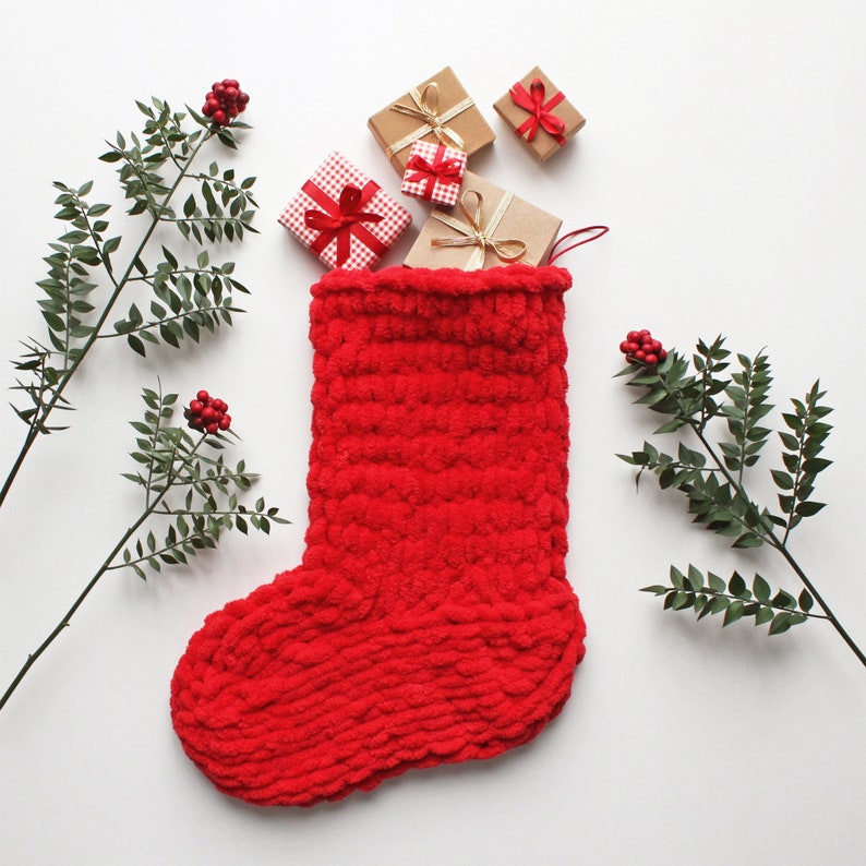Ulico Calza di Natale, 45,7 cm, grande calza di Natale lavorata a