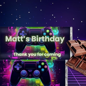 Aldi Schokoladenverpackung - Gamer Party Zubehör - Digitaler Download - Lustige Geburtstagsdekoration