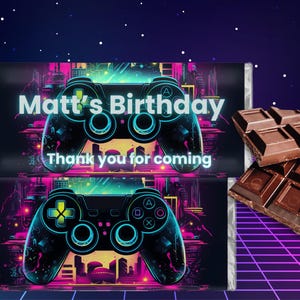 Aldi Schokoladenverpackung - Gamer Party Zubehör - Digitaler Download - Lustige Geburtstagsdekoration