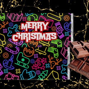 Unique Christmas Chocolate Wrapper Designs - Personalised Gifts - Perfect for Kids - Holiday Celebrations, Aldi Choc 40g