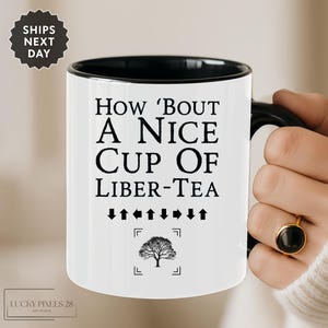 HELLDIVERS Custom Coffee Mug 11/15oz How About A Nice Cup Of LIBER-TEA, Spread Democracy 11/15oz