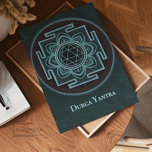Durga Yantra l For Wealth, Health, Prosperity, Removal of all Kinds of Problems, Negativity, Anxiety & Stress, With Multiple Sizes